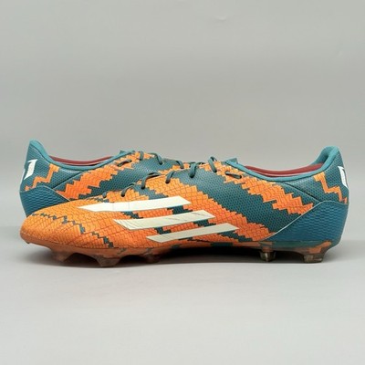 messi Adidas M29364 Messi 10.2 FG Men's Soccer Cleats Solar Orange Teal