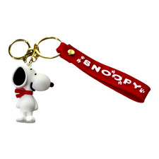 Peanuts Themed Snoopy Silicone 3D Charm Keychain Keyring Brand New Free Shipping