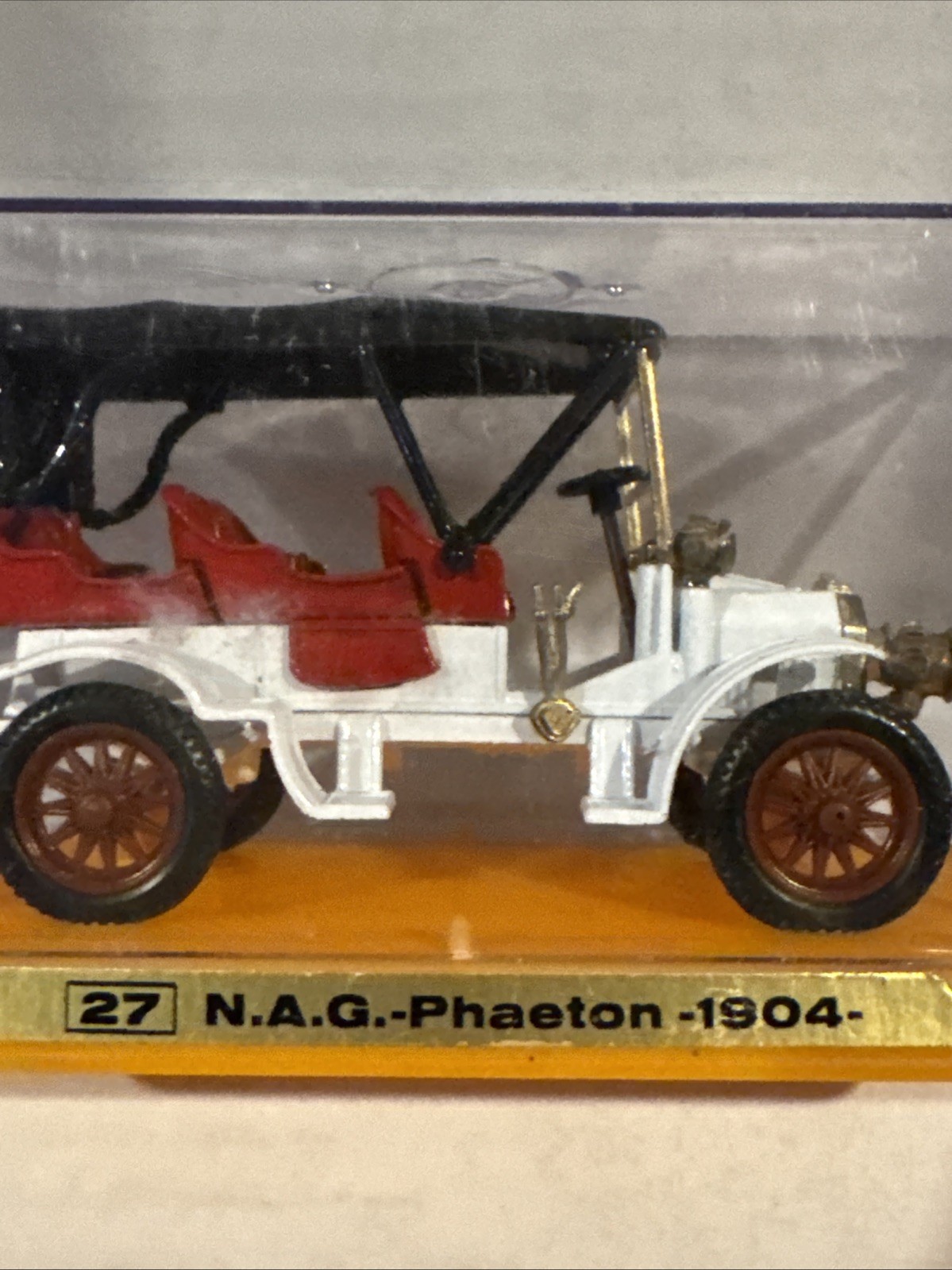 Ziss Euro Modell NAG Phaeton 1904 Diecast White With Case Made In Germany