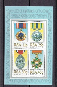 SOUTH AFRICA. 1984 Military Decorations MNH