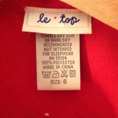 Chaqueta vaquera roja Le Top 6 para niña Foto 2 de 4