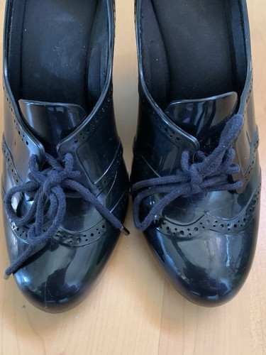 Melissa Gummi rubber Latex High Heels Pumps Halbschuhe zum binden 38 Geruch - Bild 6 von 7