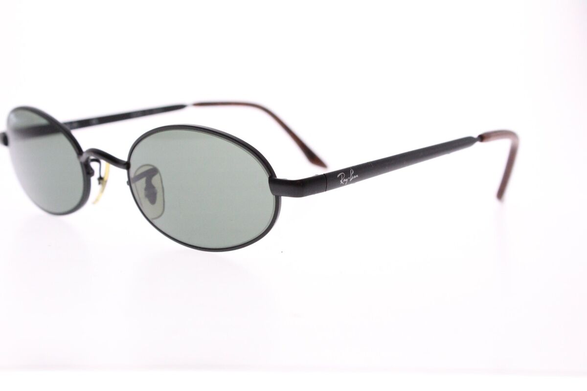 VTG B&L RAY BAN W2979 MATTE BLACK WOOD GRAIN OVAL G15 VTG B&L RAY BAN W2979 MATTE BLACK WOOD GRAIN OVAL G15
