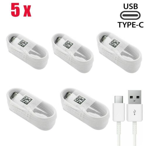 5X For Samsung Galaxy S9 S10 S20 S21 S22 S23 Fast USB Cable Type C Charger Cable - Picture 1 of 5