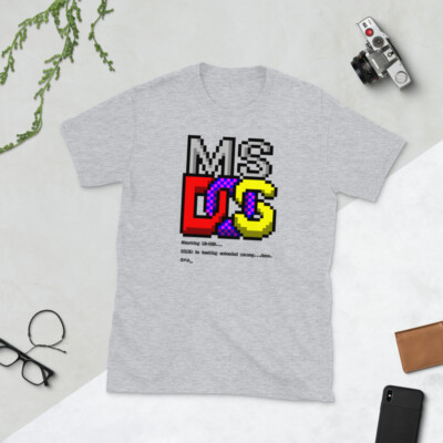 MS DOS Command Prompt disk operating system dir c: Short-Sleeve Unisex T-Shirt