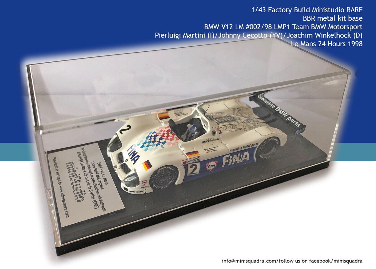 1/43 BMW V12 Team BMW Motorsport #2 Le Mans 24 Hours 1998 | eBay