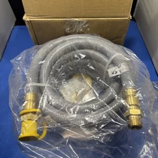 3/4 Natural Gas Hose for Generator 24FT, Natural Gas Line w/ Brass Quick Connect