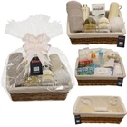 MAKE YOUR OWN HAMPER WICKER BASKETS CELLOPHANE BOW EASTER GIFT SET FOOD WINE KIT
