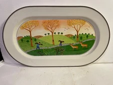 Villeroy & Boch Design Naif Oval Platter/Cheese Tray - MINT