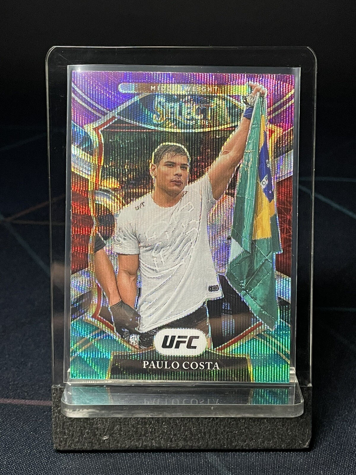 2021 Panini Select UFC Concourse Tri-Color Prizm Paulo Costa #69