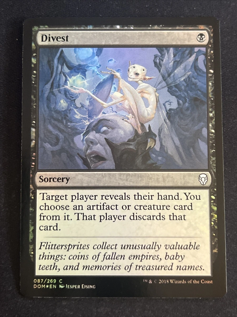 1x Foil Divest (087) Dominaria NM MTG Magic the Gathering x1 MKE