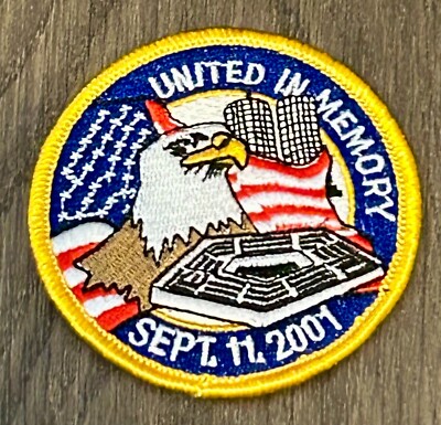 #0497  UNITED IN MEMORY:    M/C Vest Patch     Free S&H AVAILABLE