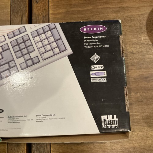 NEW Belkin PS2 Keyboard F8E206 KB-6868 - Picture 13 of 14