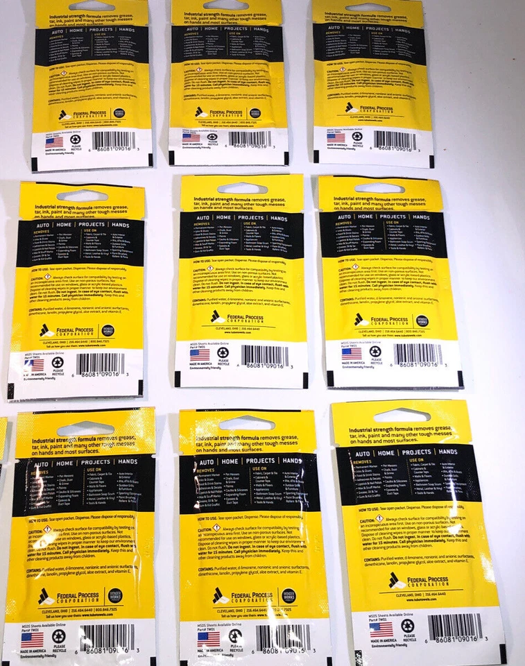 Wipes Wipes Lot of 9 Packs-Turbo’ Towels -Heavy Duty Cleaning Wipes-SHIP24HRS - Image 4 of 4