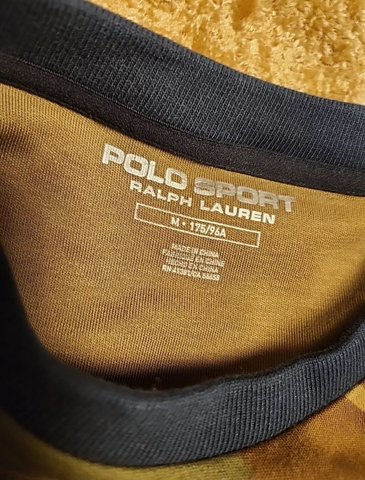 Polo Sport Ralph Lauren Uomo Esercito Felpa Mimetica Stampa Big Pony Taglia Media