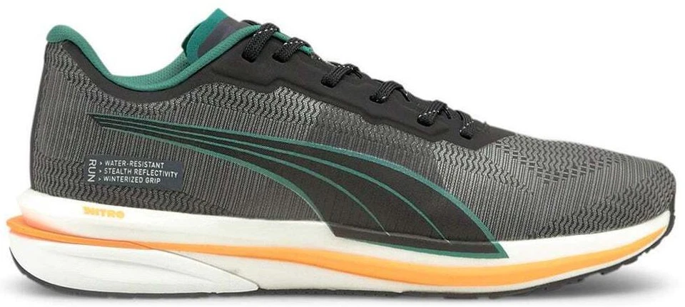 PUMA Velocity Nitro WTR Black Orange Glow