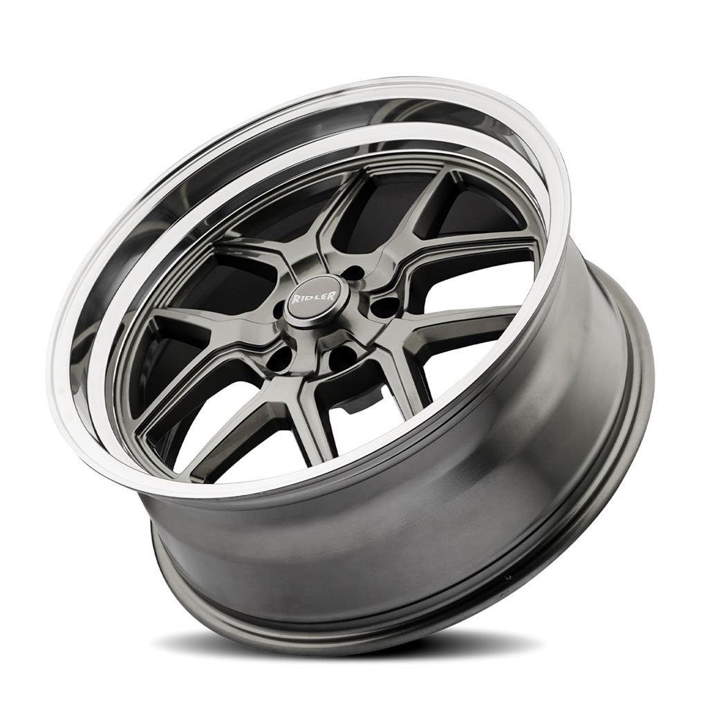 (Set-4) Ridler 610 17x7 5x4.75 0mm Grey Polished Wheels Rims 17 Inch | eBay