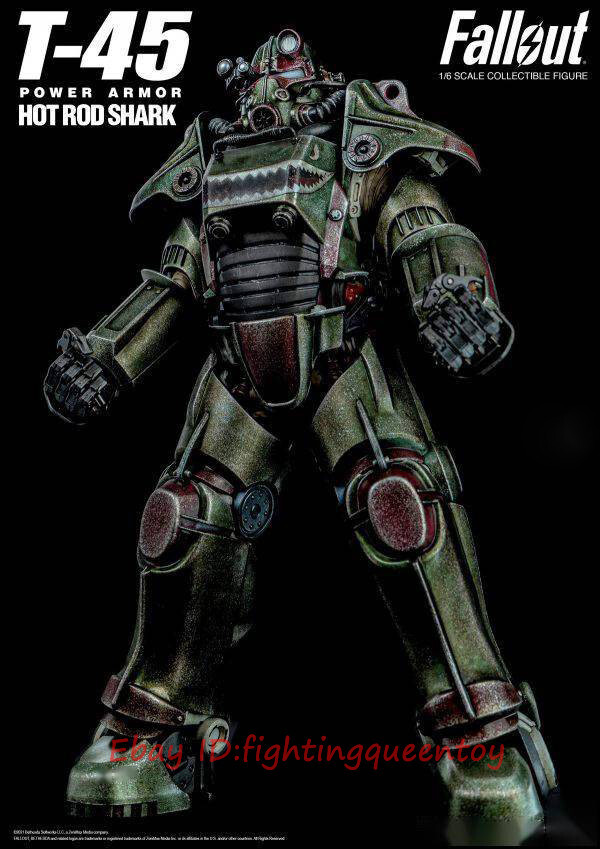 ThreeZero Fallout 4 T-45 Power Armor Hot Rod Shark 1/6 Action
