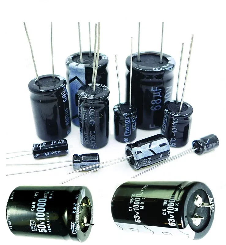 KT-ELEKTRONIC ELKO Elektrolyt Kondensator Auswahl 1µF - 22000µF/ 16V - 450V Elkos Radial 105°C