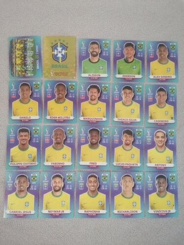 Team BRÉSIL - PANINI FOOT WORLD CUP 2022 QATAR - STICKER CARD FIGURINE VIGNETTE - Afbeelding 1 van 1