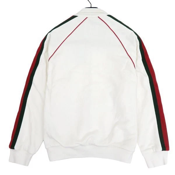 Gucci Interlocking G Webline Jersey Felpa Zip Up Track Jacket XS Multicolore 