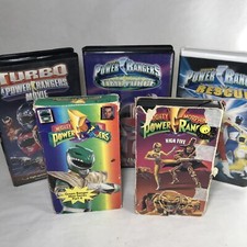 5x Mighty Morphin Power Rangers VHS VTG Turbo Movie Time Force Green Ranger