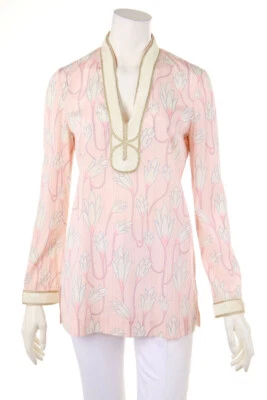 TORY BURCH Haut Soie Paillettes 4 = D 42 Sorbet Ombres - Photo 1/4
