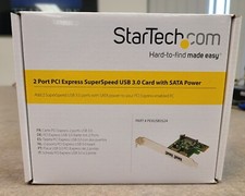 StarTech 2 Port PCI Express SuperSpeed USB 3.0 Card with SATA Power