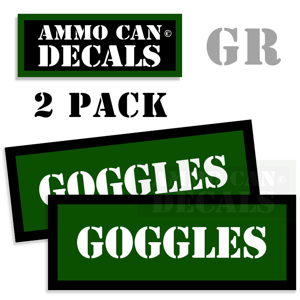 6mm-06 Ammo Can Ammunition Gun Case Labels Decals Stickers GREEN 2 pack