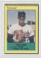 1991 ProCards Minor League Jim Henry Jimmy Henry #3627 0f4