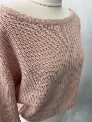 Prettylittlething Pullover rosa Gr. S/M Langarm Crop Pulli Damen - Bild 2 von 11