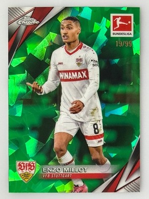 Enzo Millot - VfB Stuttgart - Green Cracked Ice /99 - Topps Chrome Bundesliga