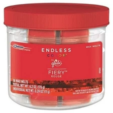 Glade Endless Color Fiery Rouge Scented Wax Melts 6.2 Oz Jar New
