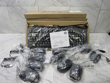 Lot of 8 NEW HP 672647-003 USB BLACK Keyboards  8 NEW USB 672652-001 Mice