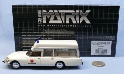 Matrix Scale Models 1/43 réf MX40304-092 : Citroën DS 20 Visser Ambulance 1975 - Photo 1/4