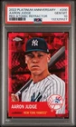 2022 Topps Platinum Anniversary - Aaron Judge Red Atomic Refractor /100 PSA 10