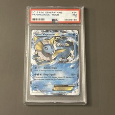 Pokemon TCG: Vaporeon EX 24/83 Generations Holo PSA 7