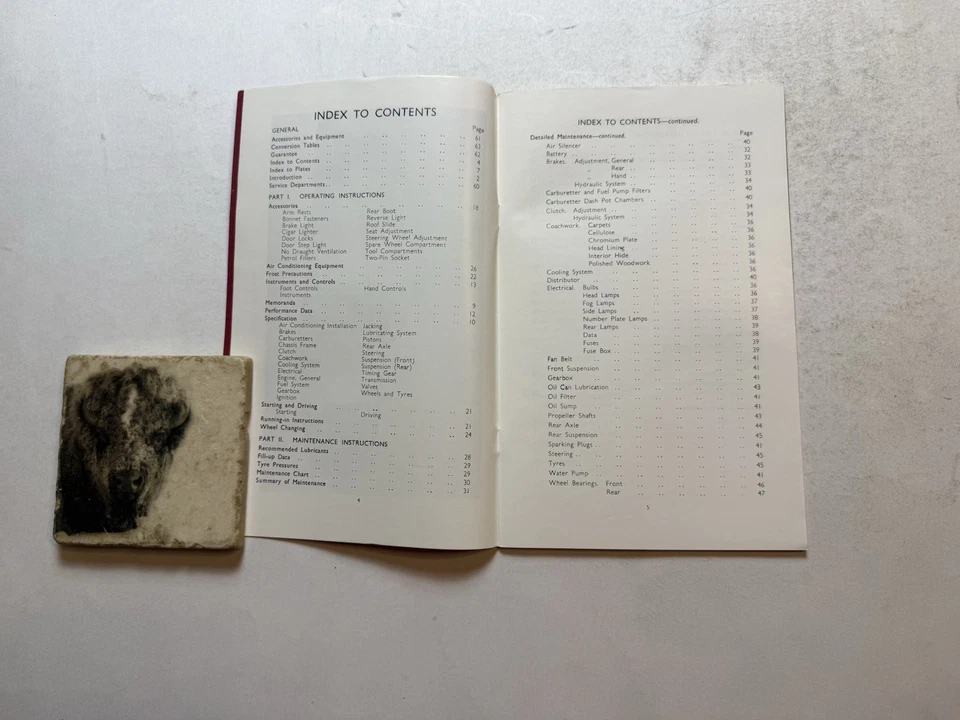 Jaguar Mark VII 1951-1957 OEM Manual del propietario Manual de servicio Guía de reparación Hágalo usted mismo Foto 4 de 4