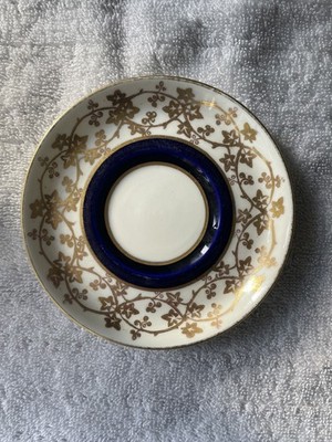 Vintage Aynsley dunkel Kobaltblau und Gold Vergoldet Untertasse Kleine Pin Schale