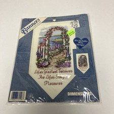 Dimensions Life's Simple Treasures Cross Stitch Kit 72506 Flowers Garden 1998