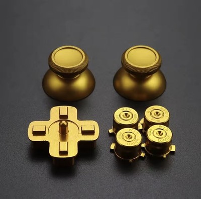 ALUMINIUM PS4 PRO Controller | GOLD | Knöpfe | Tasten | Button | Metall | Stahl