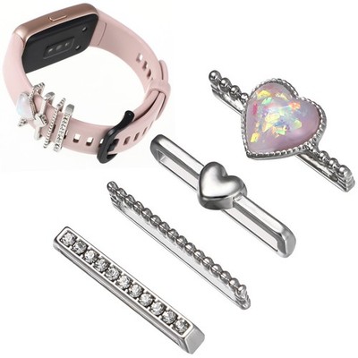 4 Pcs Uhrband Metall Dekorative Ringe Uhrenarmbanddekoration Uhrenarmbandhalter