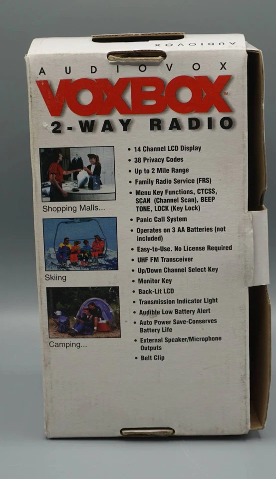 AudioVox VoxBox 双向收音机半透明蓝色(单)- 全新开箱-yknt — 第 2/4 张图片