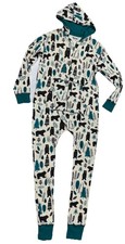 Lazy One Large Bear Tree One Piece Union Suit Pajamas Lounge
