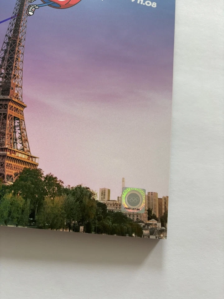 莱昂·马尚德签名 2024 年巴黎奥运会官方比赛节目游泳基础 — 第 2/4 张图片