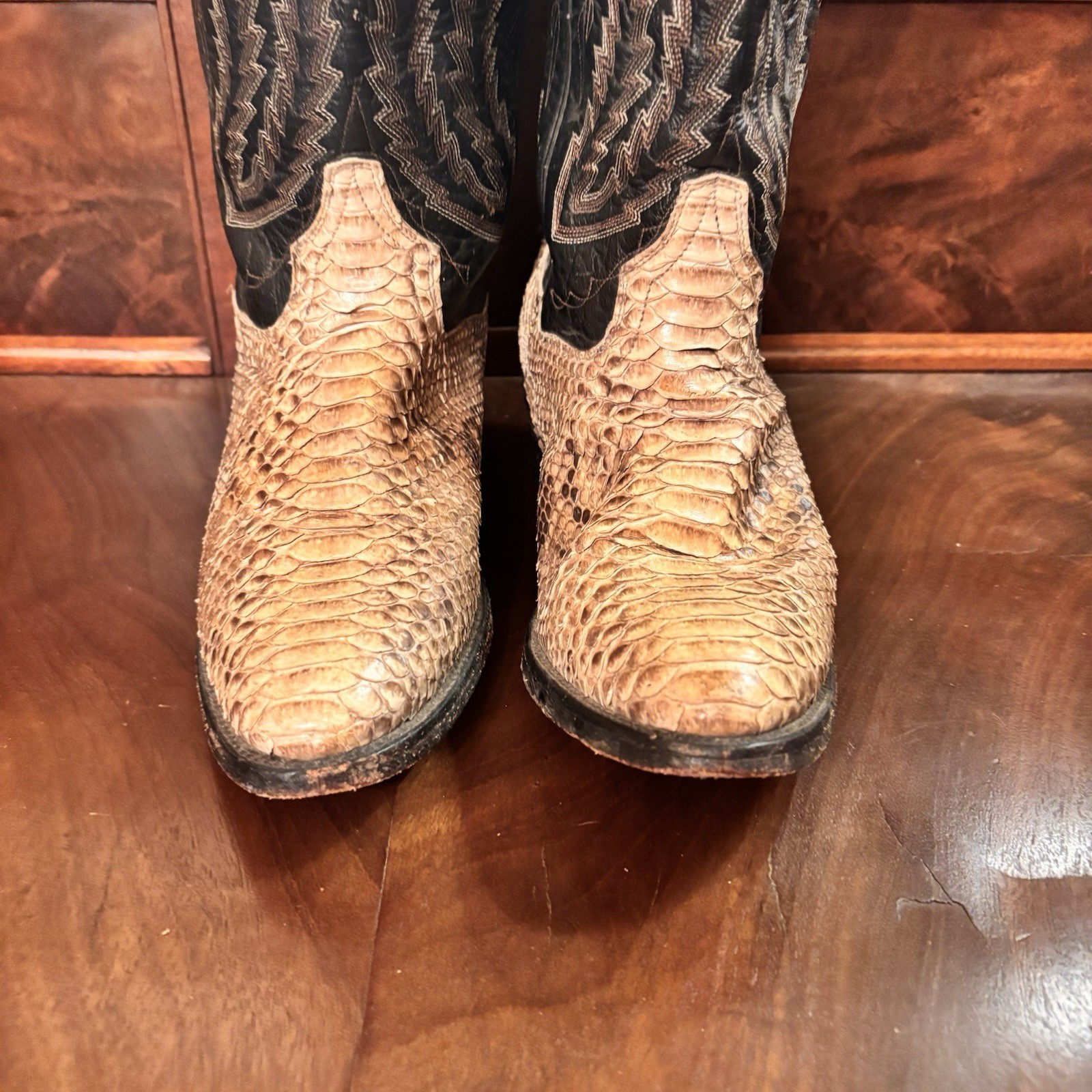 Dan Post Men’s Python Snakeskin Western Boots Bro… - image 4