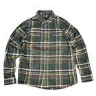Orvis Heavyweight Double Brushed Flannel Shirt L Men’s Pine Green Plaid A423
