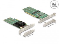 Delock PCI Express x16 Karte zu 4 x intern NVMe M.2 Key M 90078 