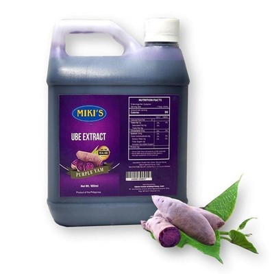 Miki's Real Natural Ube Purple Yam Flavoring Extract 980 ml / 33.14 Fl. Oz.  | eBay