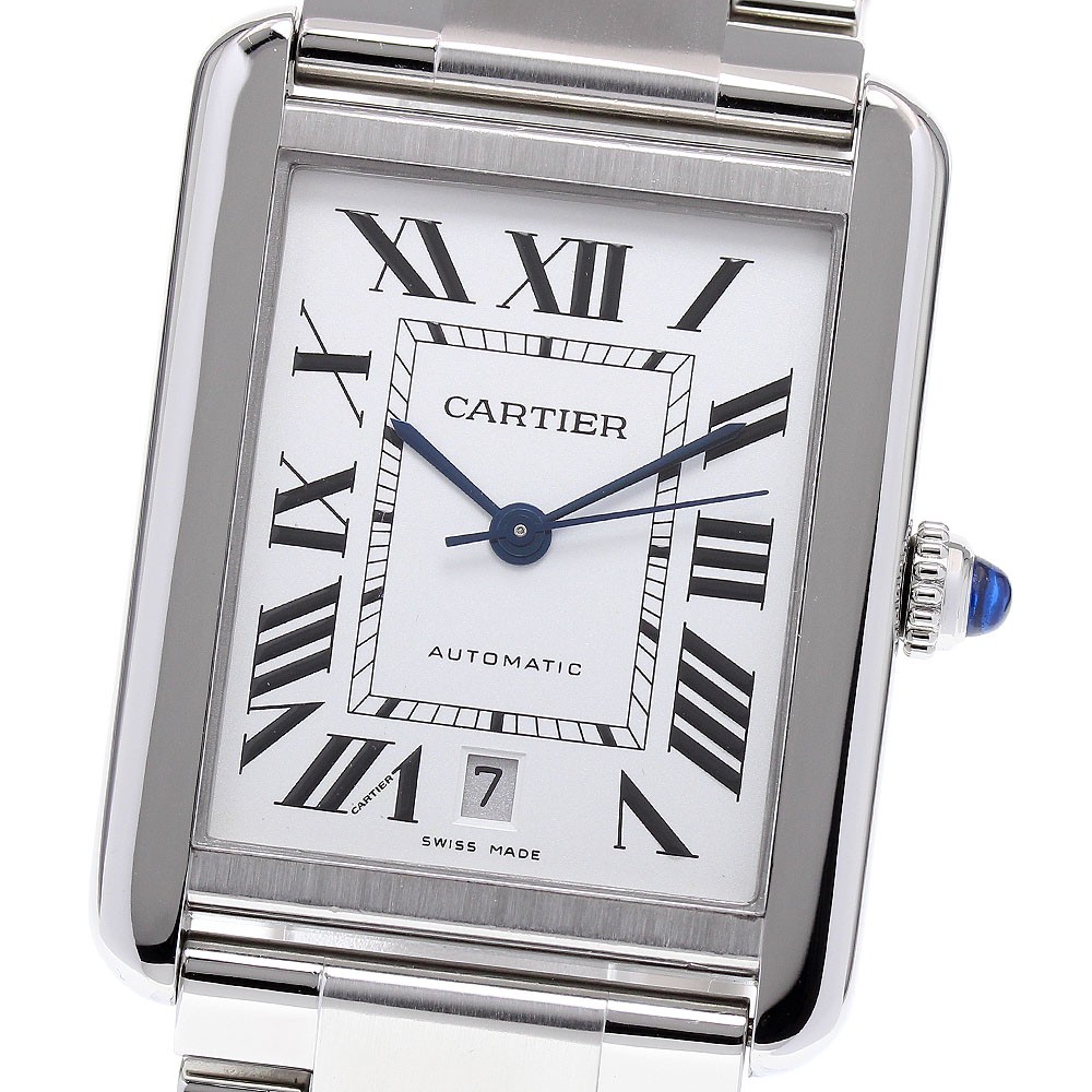 Cartier Tank Solo XL Automatic Men's Watch Silver Dial W5200028-image